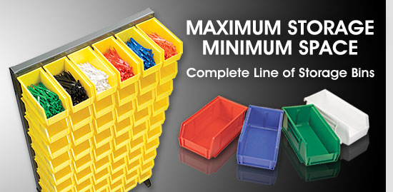 Maximum Storage Minimum Space - Complete Line of Storage Bins
