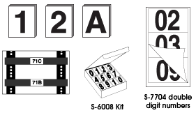Vinyl Warehouse Labels - Letters & Numbers