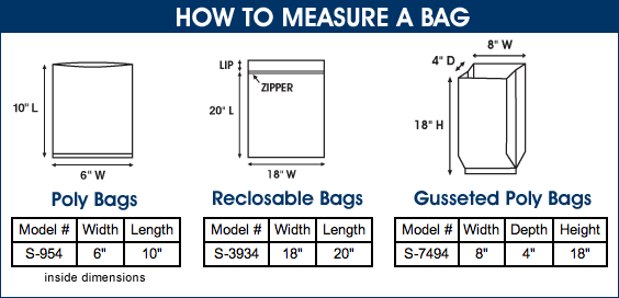 ULINE FAQ: How do you measure a bag?
